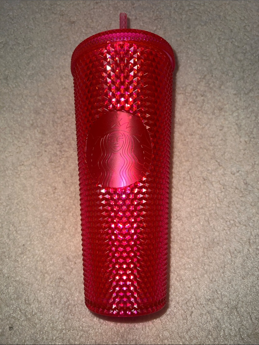 Starbucks Red Studded Cold Cup Tumbler